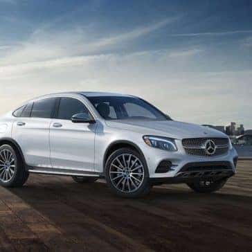 2019 Mercedes-Benz GLC in front of the city