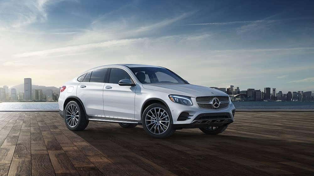 2019 Mercedes-Benz GLC in front of the city