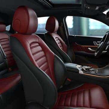 2019 Mercedes-Benz GLC red seating