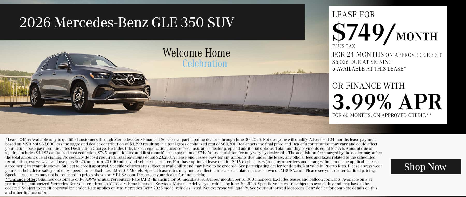 2026 Mercedes-Benz GLE 350 SUV
