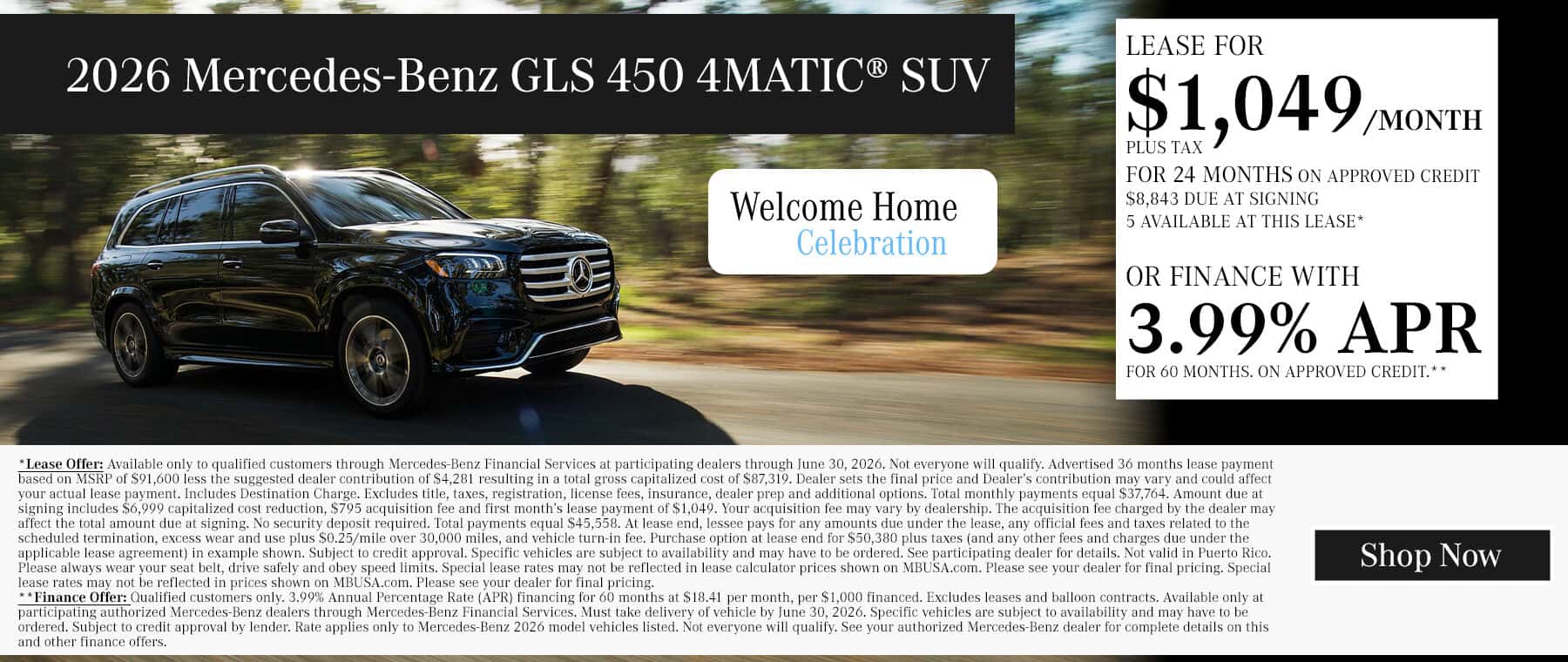 2026 Mercedes-Benz GLS 450 4MATIC® SUV