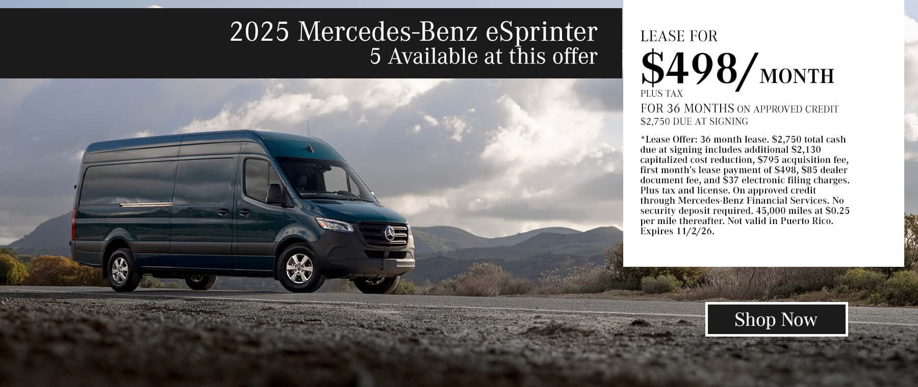 Sprinter Offer