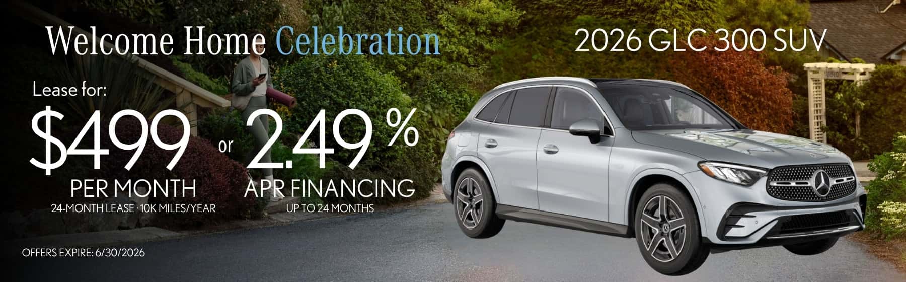 Welcome Home Mercedes-Benz GLC offer for Nashville TN
