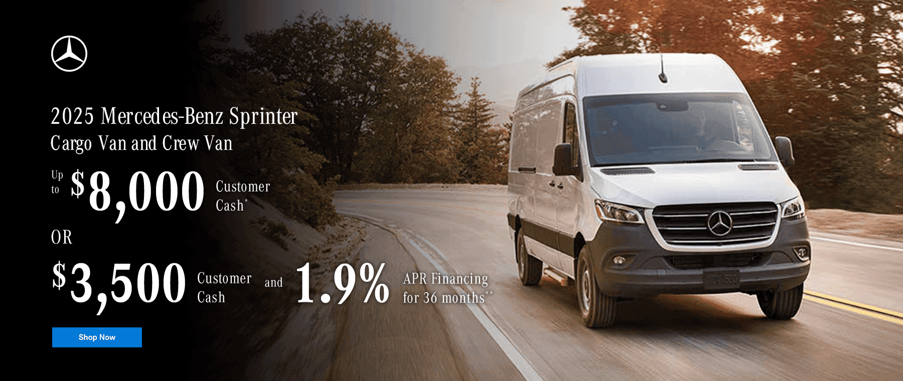 2025 Mercedes-Benz Sprinter Cargo Van and Crew Van