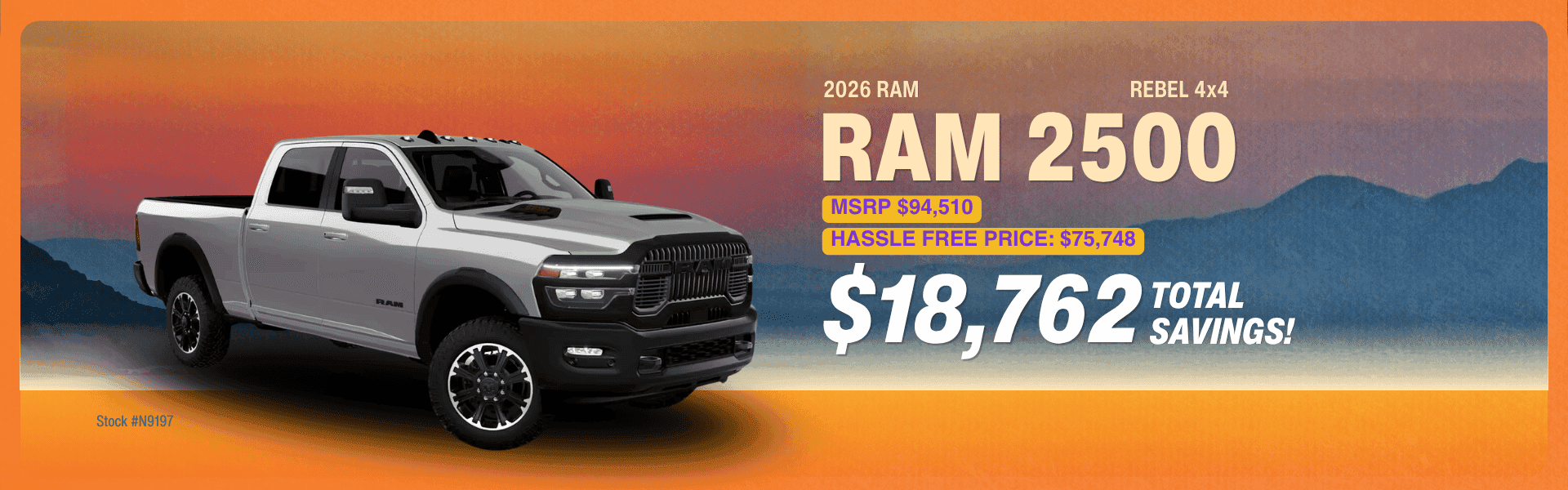 Midway ram 2500 august offer