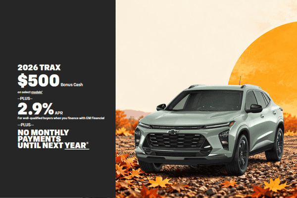 2026 Chevrolet Trax special offer at Midway Chevrolet