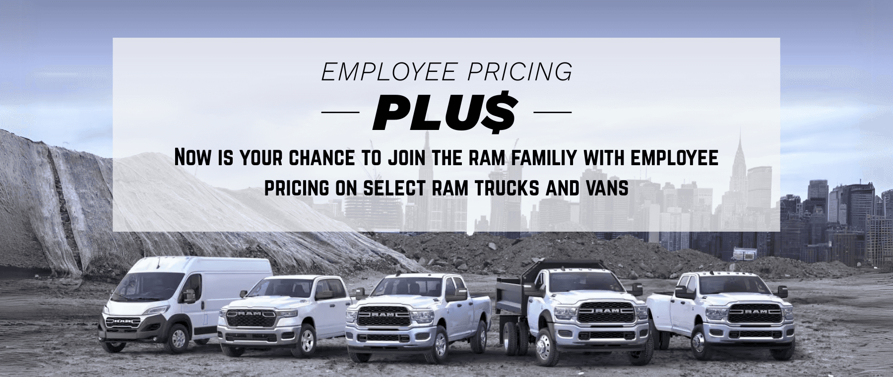RAM Employee Pricing Plus at Midway CDJR in Kearney, NE.