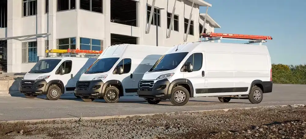 2026 Ram ProMaster exterior with high roof cargo body