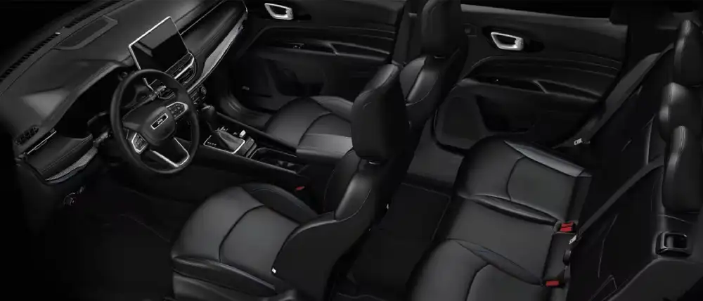 2026 Jeep Compass interior with Uconnect 5 touchscreen