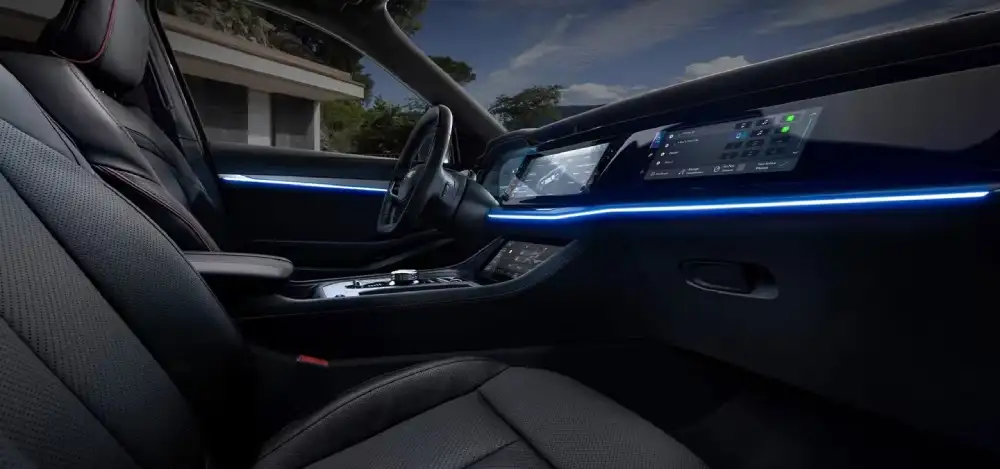 2026 Jeep Wagoneer S interior with 45 inches of digital displays
