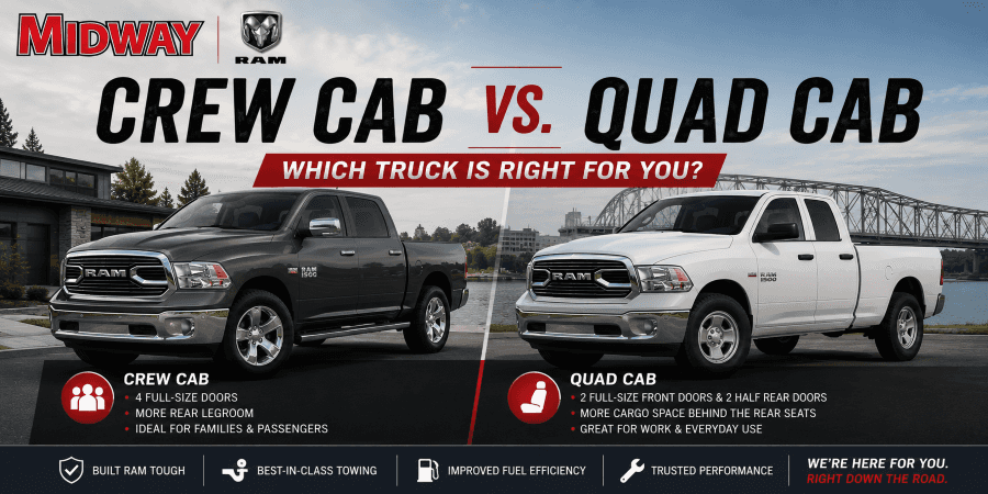 Ram 1500 Crew Cab vs. Quad Cab: Which Truck Is Right for You?