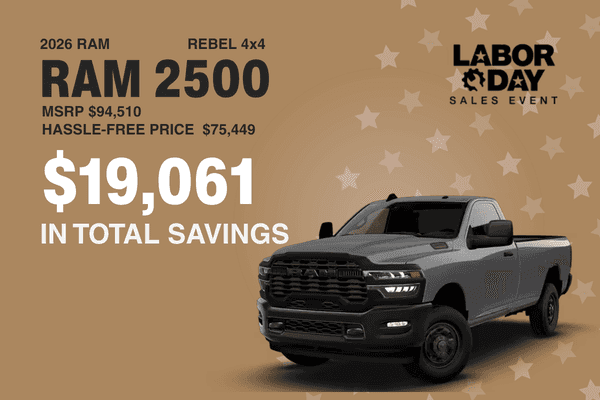 2026 Ram 2500 Rebel 4x4 special offer at Midway Chrysler Dodge Jeep Ram
