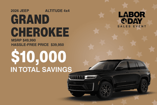 2026 Jeep Grand Cherokee Altitude 4x4 special offer at Midway Chrysler Dodge Jeep Ram