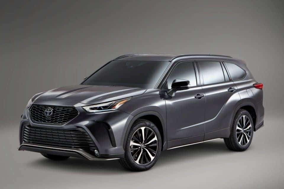 Dark gray 2021 Toyota Highlander SUV