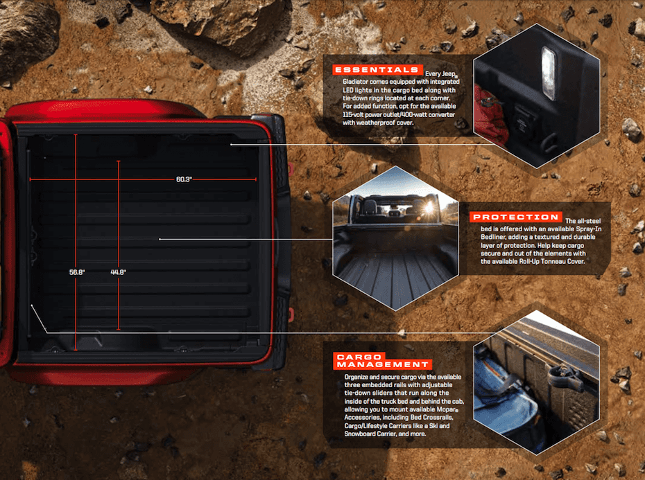 jeep gladiator bed liner mopar