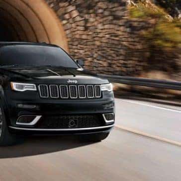 2019 Jeep Grand Cherokee emerging from tunnel