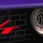 Closeup of Dodge R/T badge