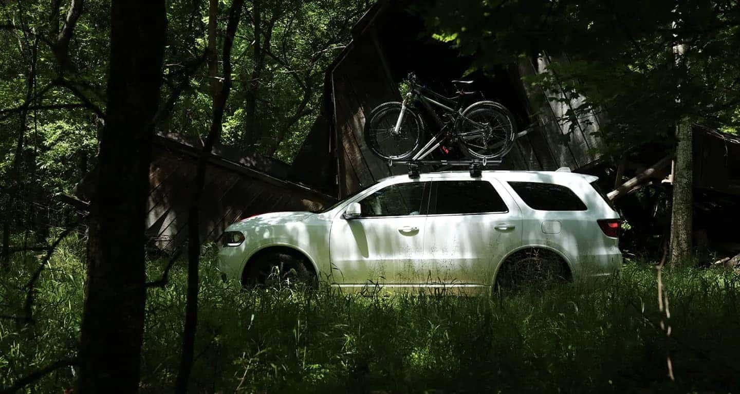 2019 Dodge Durango side view in forest