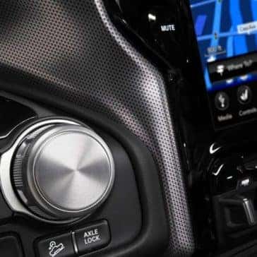 2019 Ram 1500 rotary E-Shifter and touchscreen
