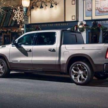 2020-Ram-1500-Laramie-Longhorn-parked-downtown