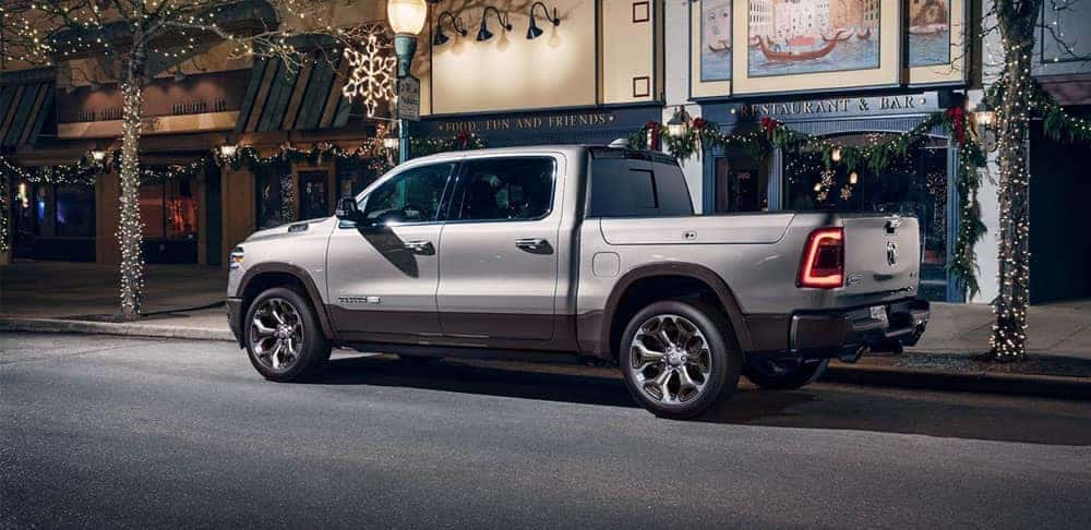2020-Ram-1500-Laramie-Longhorn-parked-downtown