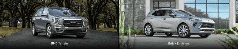 compare GMC Terrain vs. Buick Envision