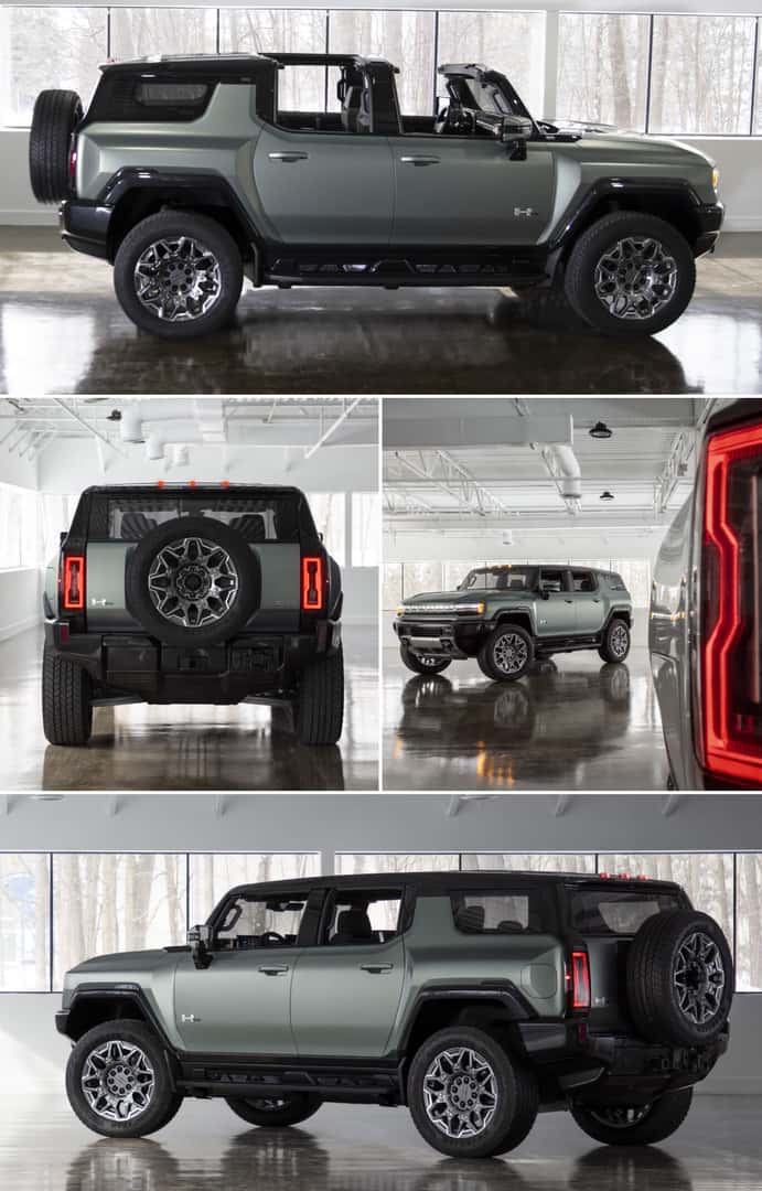 Hummer EV CrabWalk in traffic