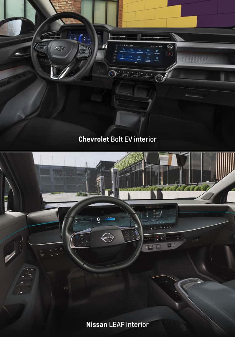 Chevy Bolt vs. Nissan Leaf Technology & Customization