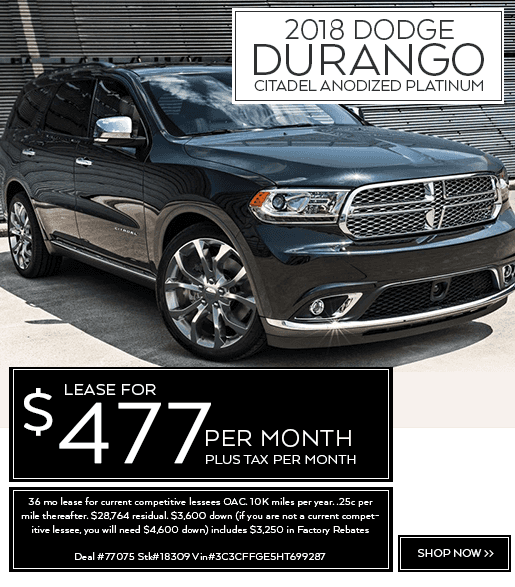 New Car Lease Specials Normandin Chrysler Dodge Jeep Ram FIAT