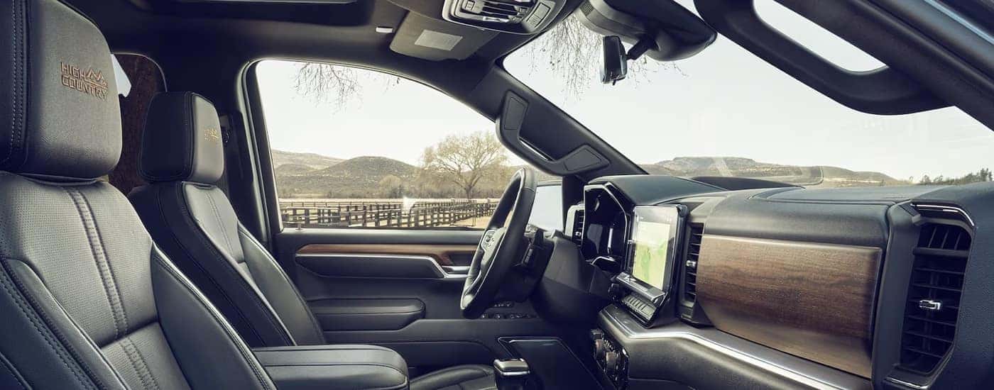 Side view of the cabin of a 2024 Chevy Silverado 1500 for sale.