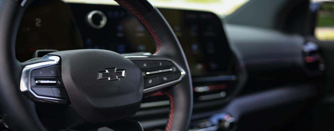 The interior of a 2025 Chevy Silverado EV.