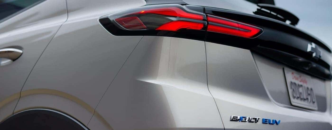 Driver side taillight on a grey 2023 Chevy Bolt EUV