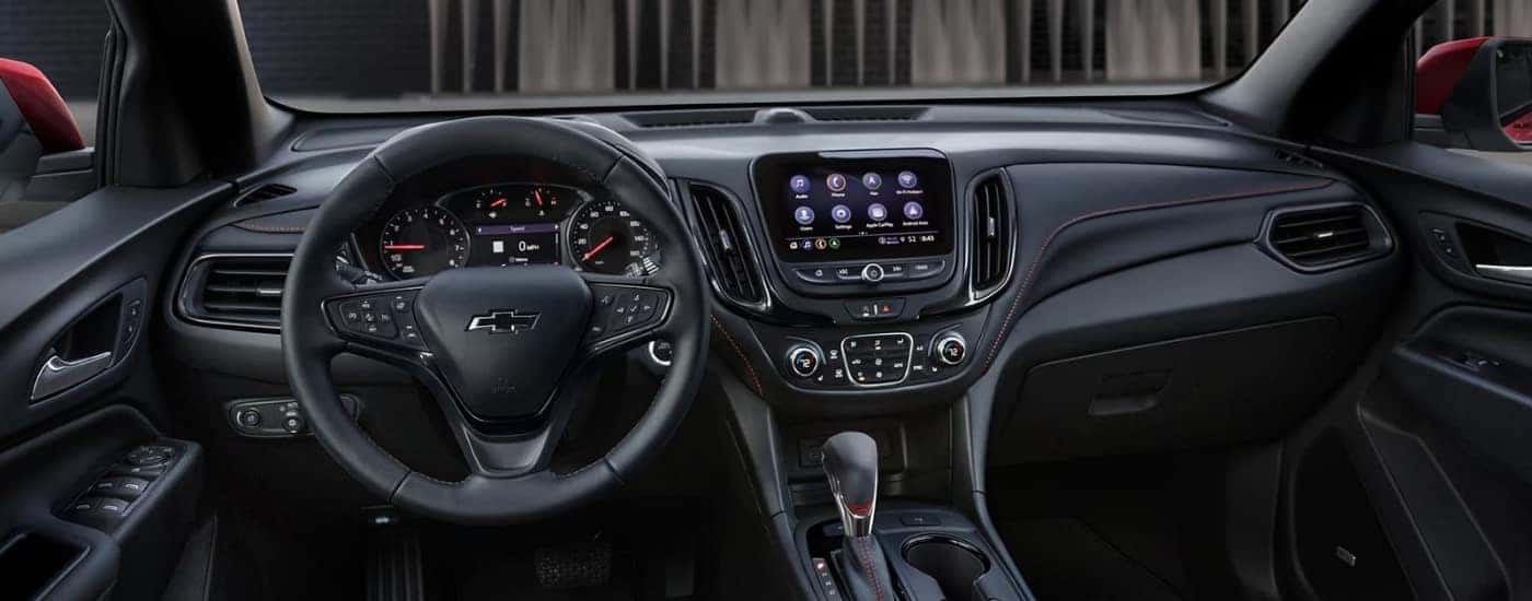 Black dash in a 2023 Chevy Equinox
