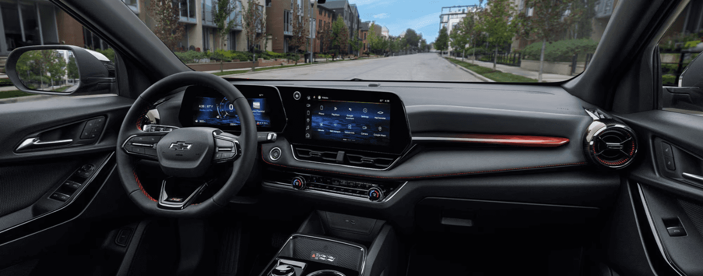 Infotainment and digital gauge cluster on a 2026 Chevy Equinox