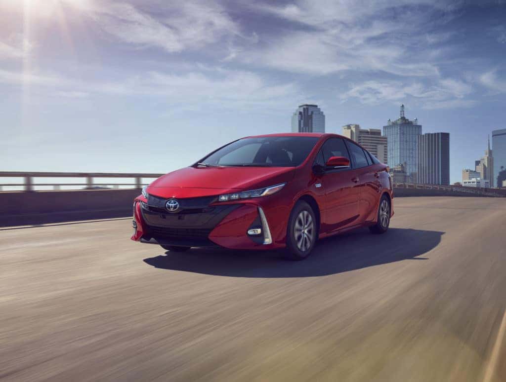 A Toyota Hybrid for Everyone at Penn Toyota | 2021 Toyota Prius Prime driving outside of city