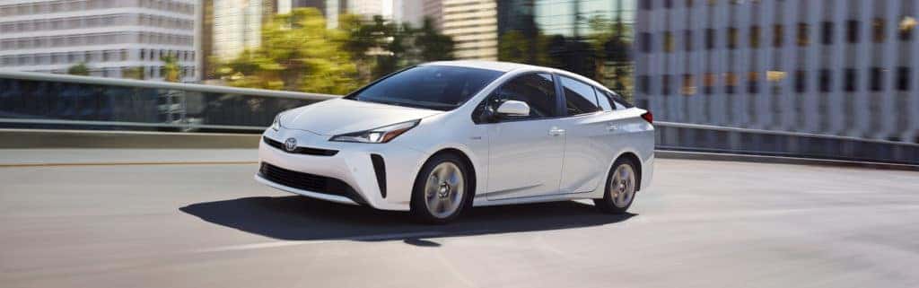 A Toyota Hybrid for Everyone at Penn Toyota | 2020 Toyota Prius driving in city