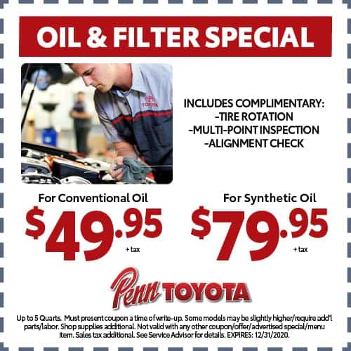 Service Specials & Coupons Penn Toyota