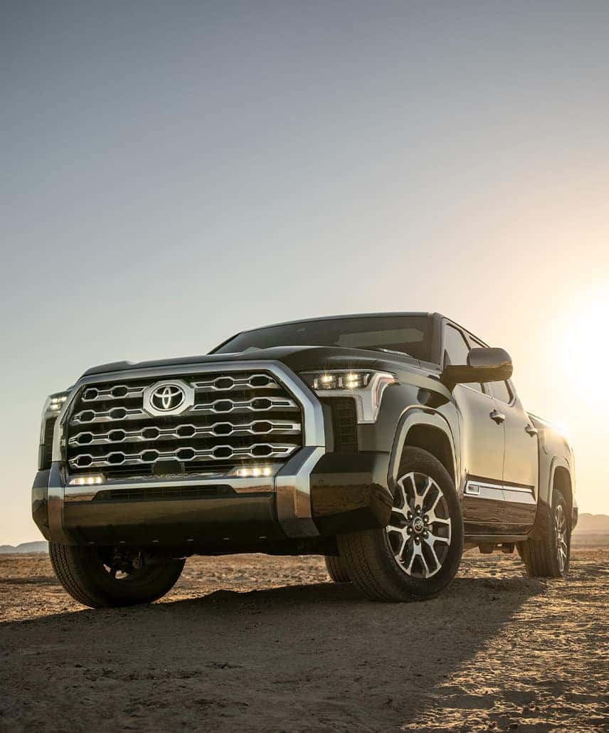 Toyota Hybrid for Everyone at Penn Toyota | Black Toyota Tundra Driving on Dirt Road