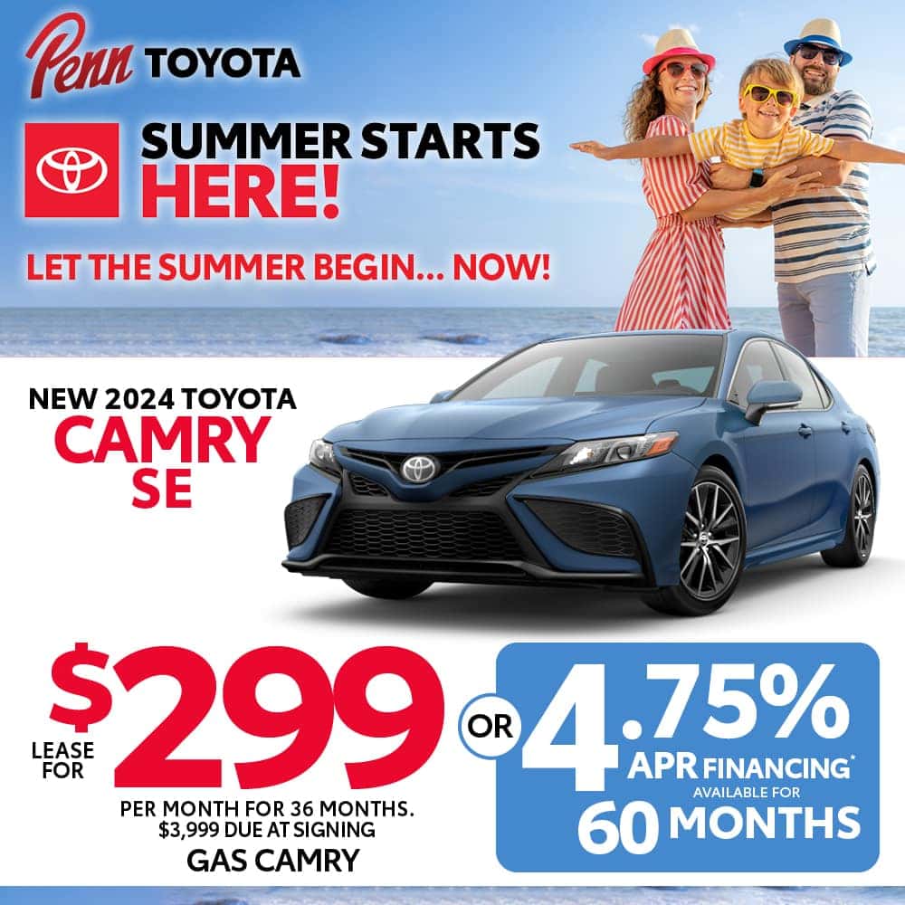 Lease & Finance Specials | Penn Toyota