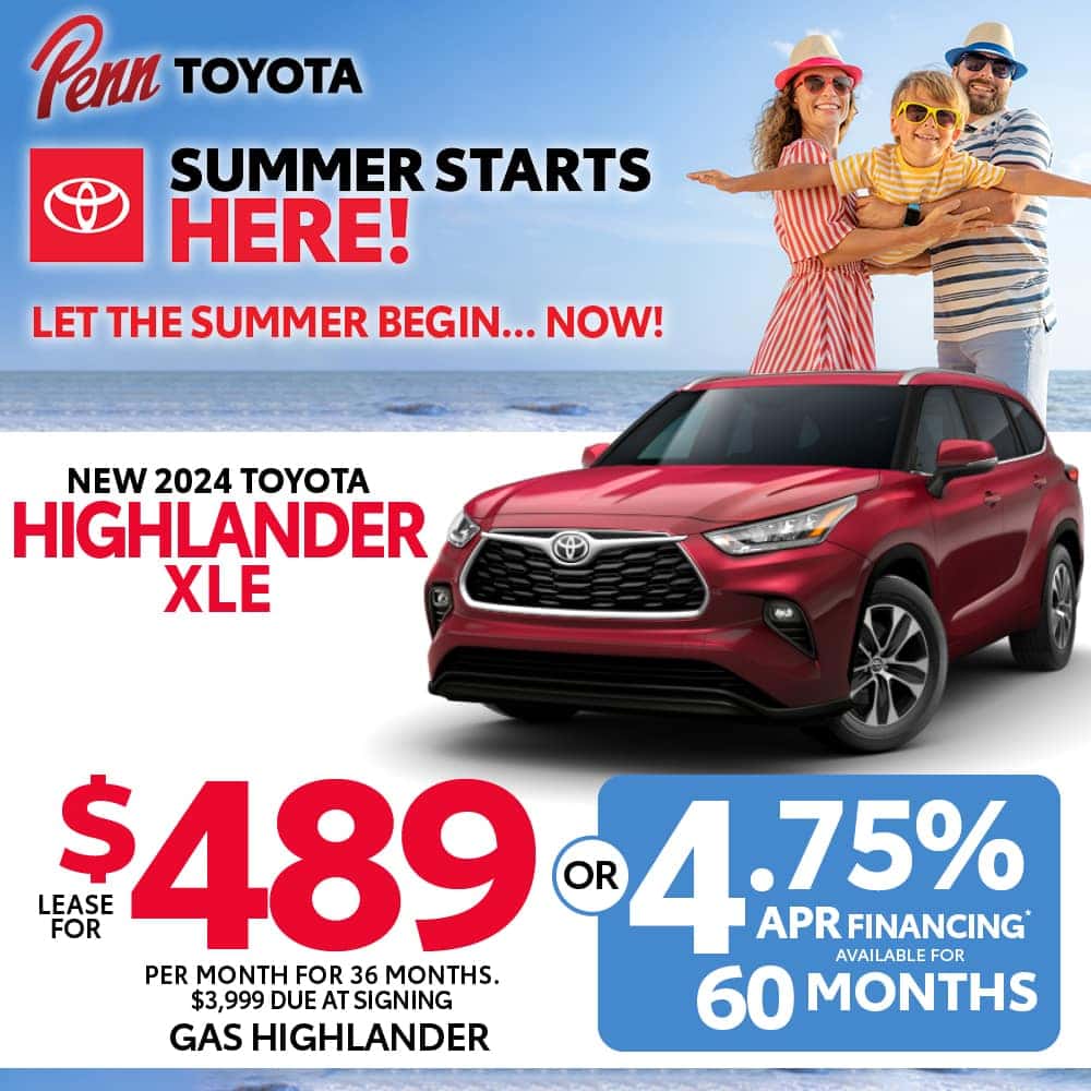 Lease & Finance Specials | Penn Toyota
