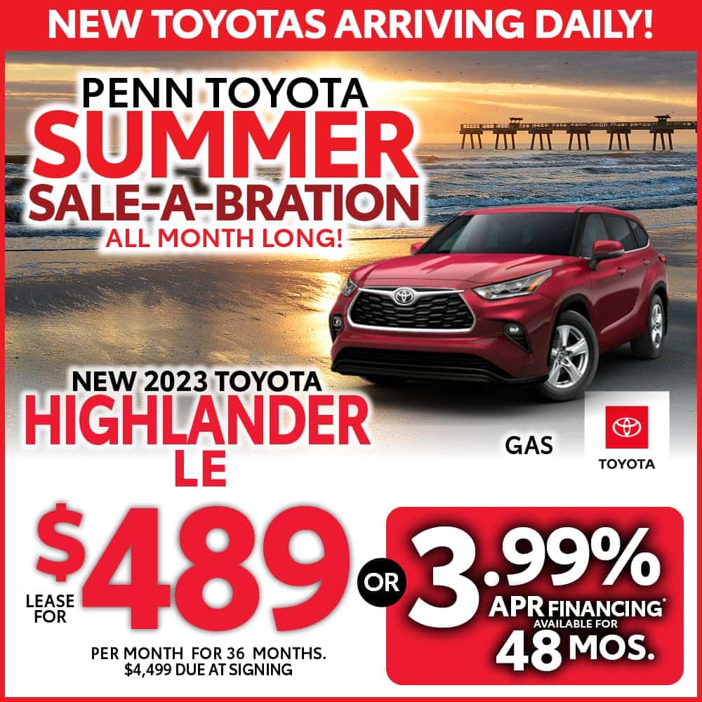 Lease Specials Penn Toyota