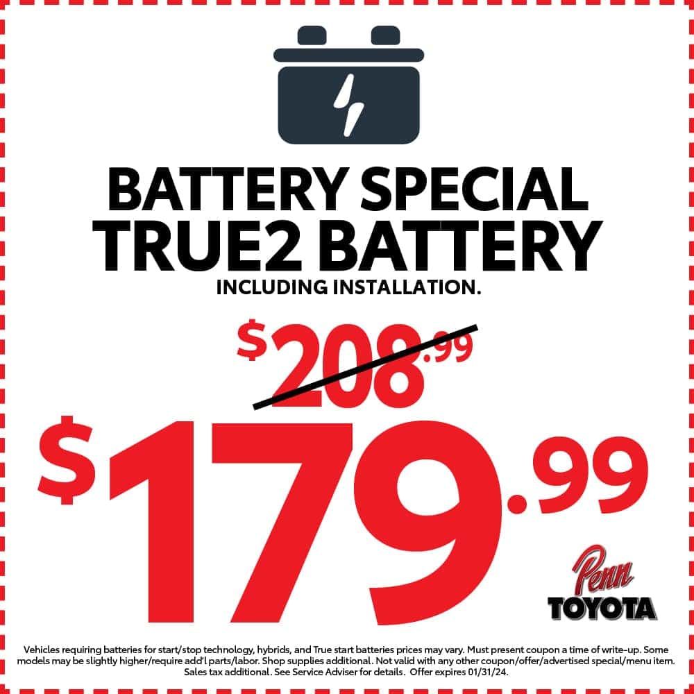 Battery Service & Replacement | Penn Toyota
