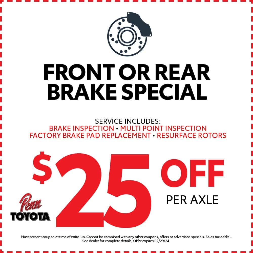 Brake Service and Repair Penn Toyota