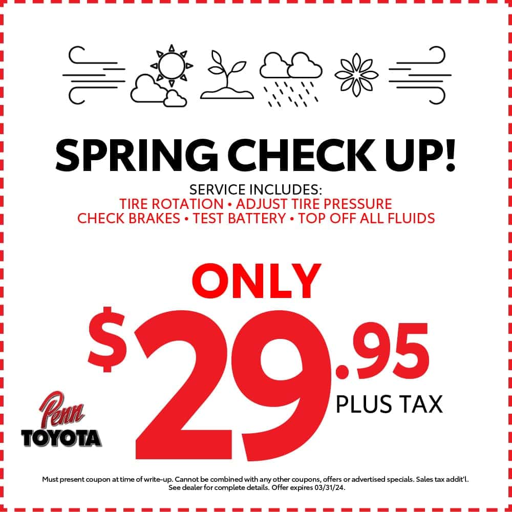 Service Specials & Coupons | Penn Toyota