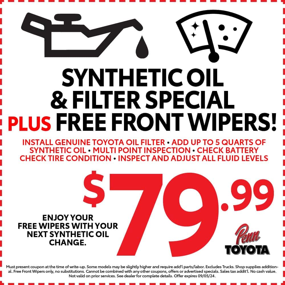 Service Specials & Coupons | Penn Toyota