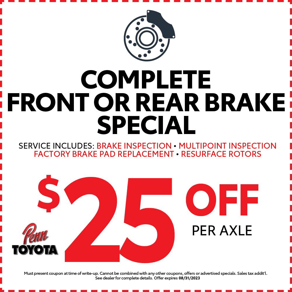 Service Specials &amp; Coupons | Penn Toyota