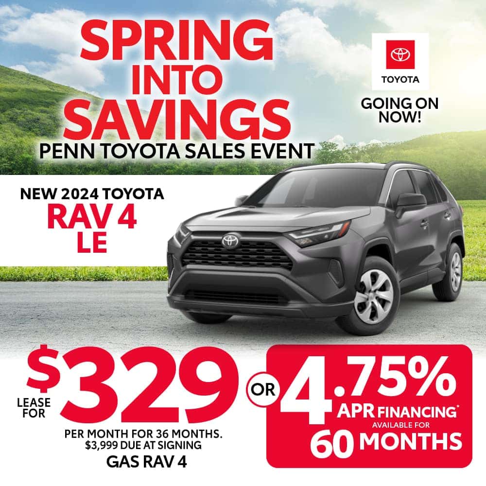 Lease & Finance Specials | Penn Toyota