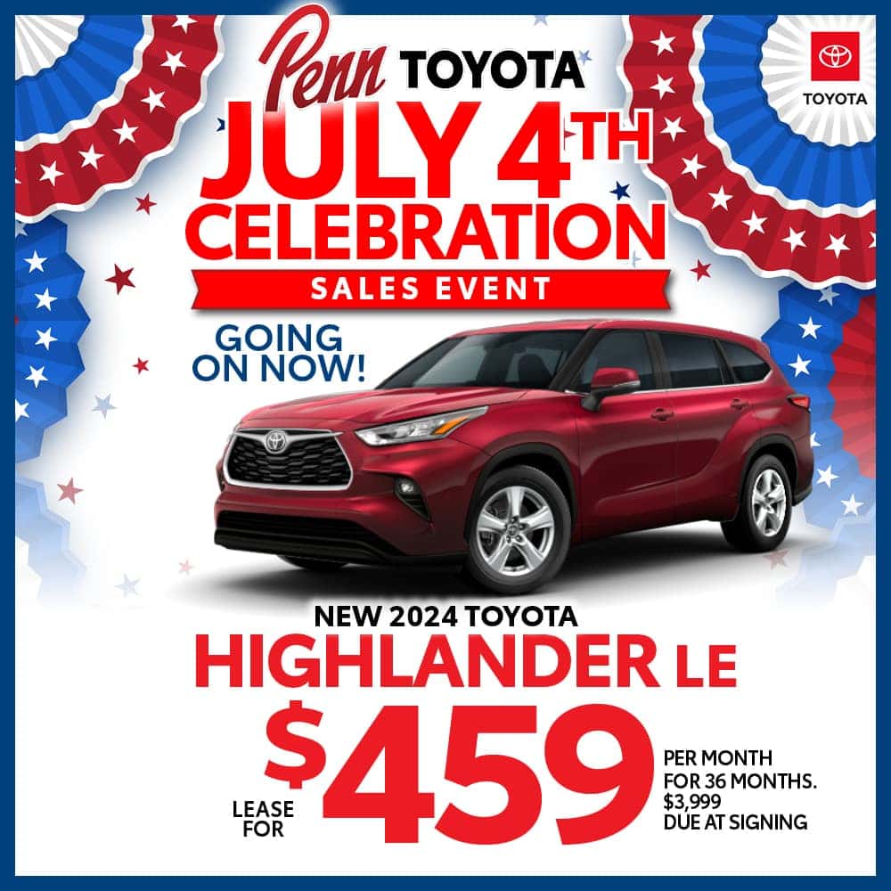 Lease & Finance Specials Penn Toyota