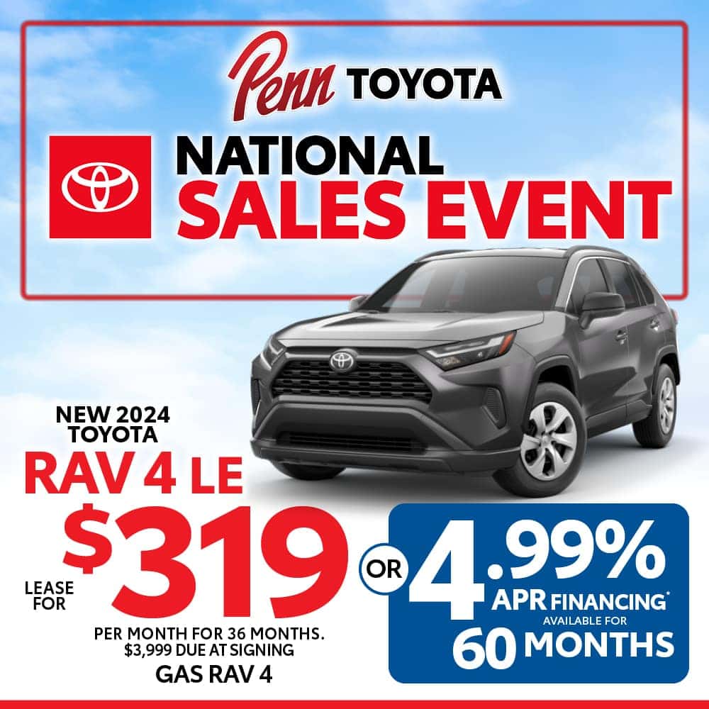 Lease & Finance Specials | Penn Toyota