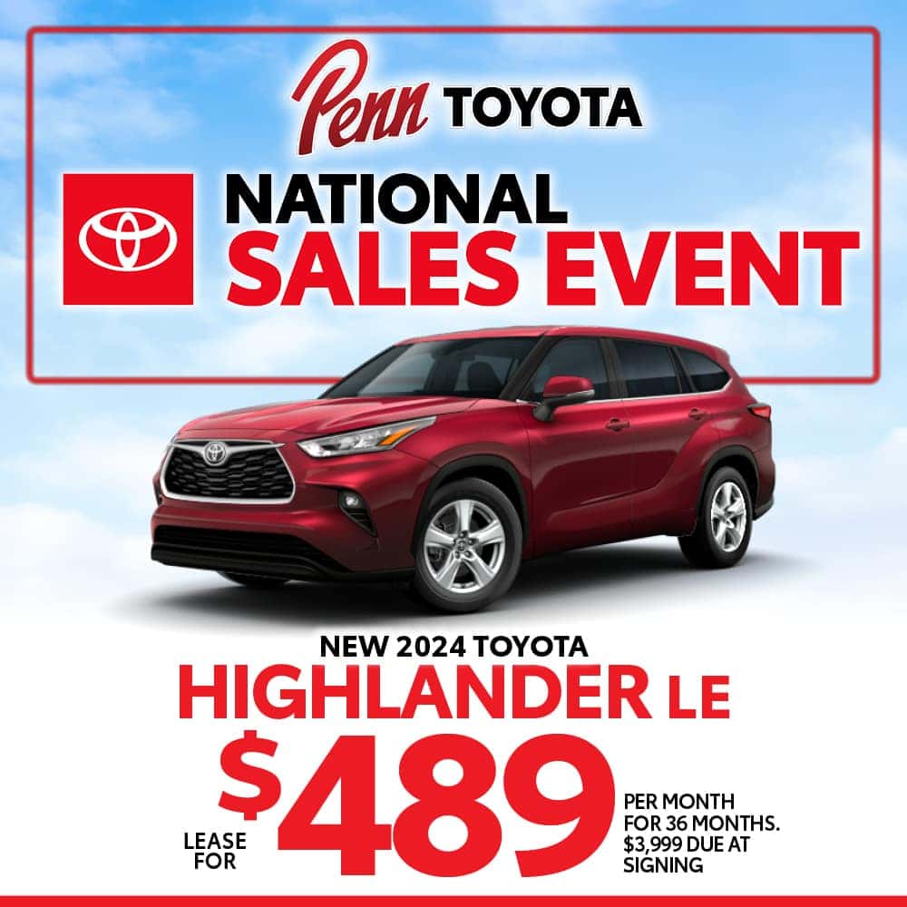 Lease & Finance Specials | Penn Toyota